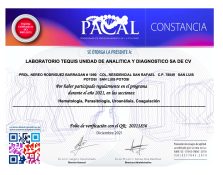 CONSTANCIA PACAL 2021